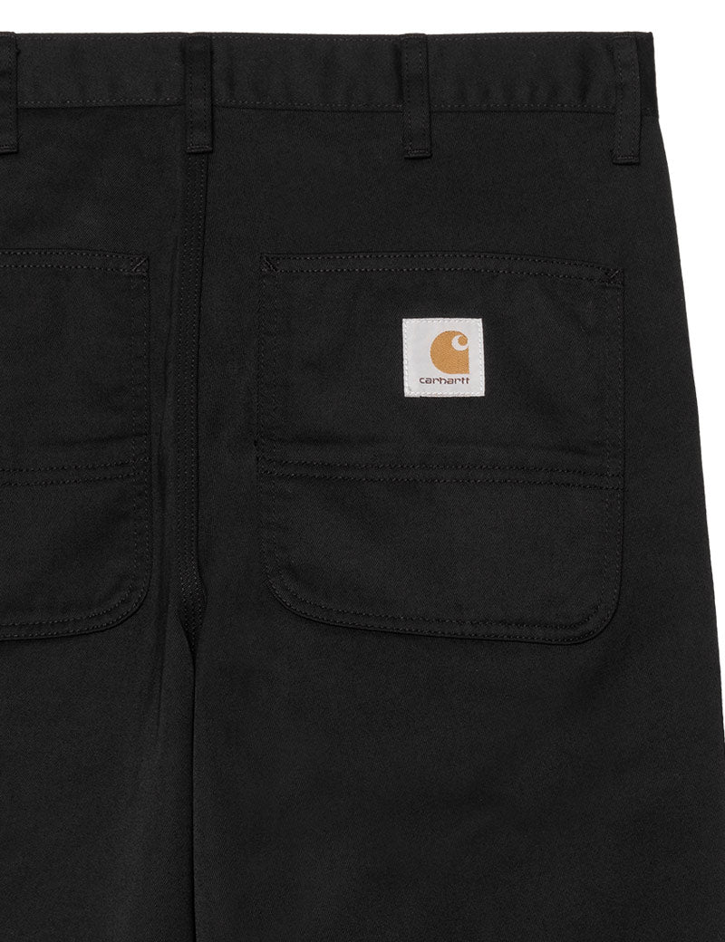 Carhartt WIP Simple Pant Black Rinsed Pocket Detail