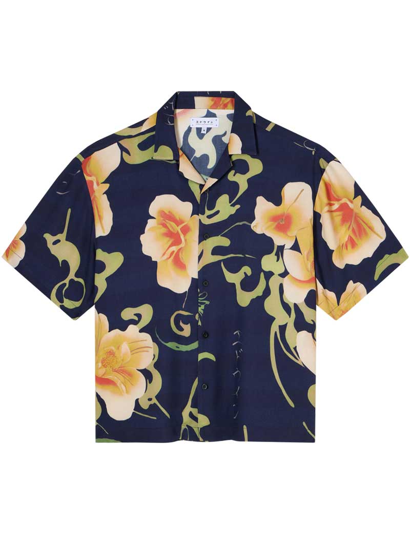 Edwin Mono No Aware Short Sleeve Shirt Multi Colour