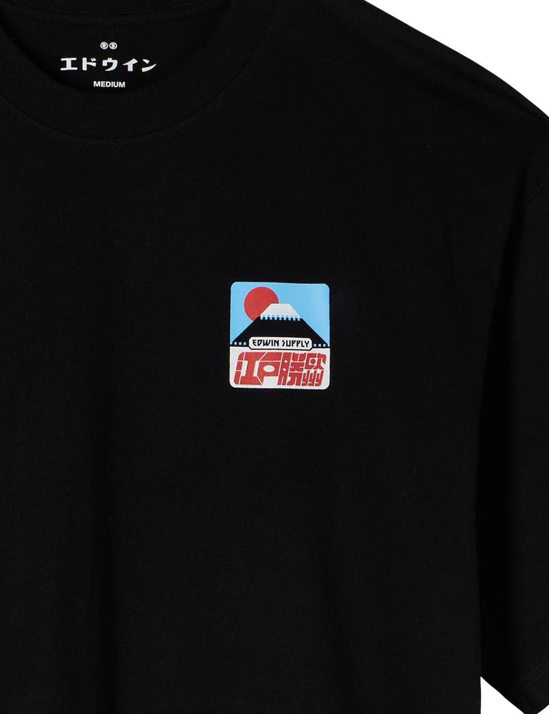 Edwin Sunset On Fuji San T-Shirt Black