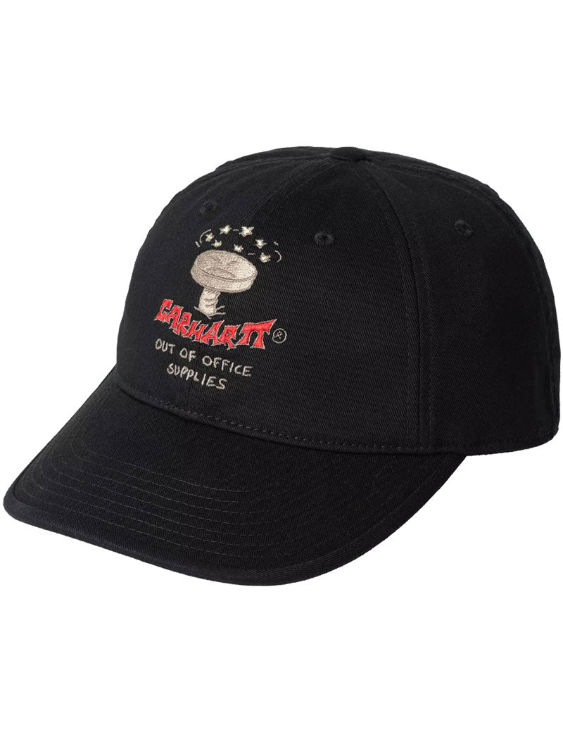 Carhartt WIP Out Of Office Supplies Cap Black