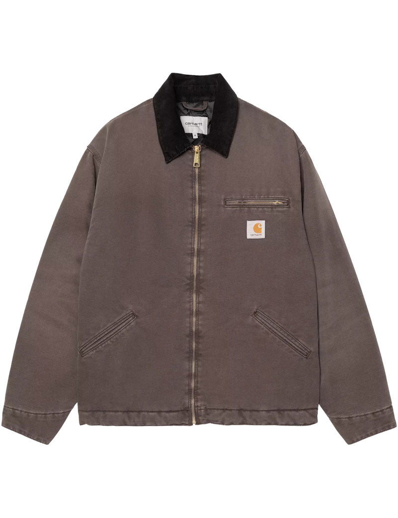 Carhartt WIP OG Detroit Jacket Cotton Dearborn Canvas Tobacco Black