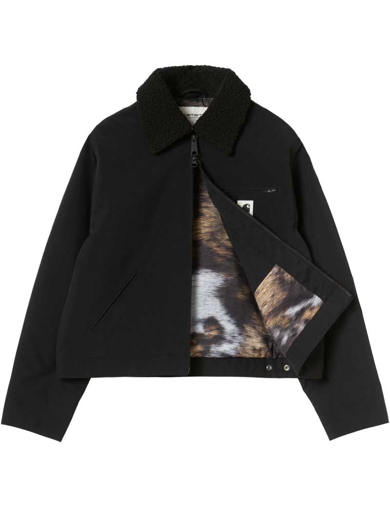 Carhartt W' Newkirk Jacket Black Wild Dog Print