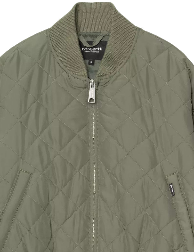 Carhartt WIP W' Selma Liner Jacket Leaf Collar and quilt detail