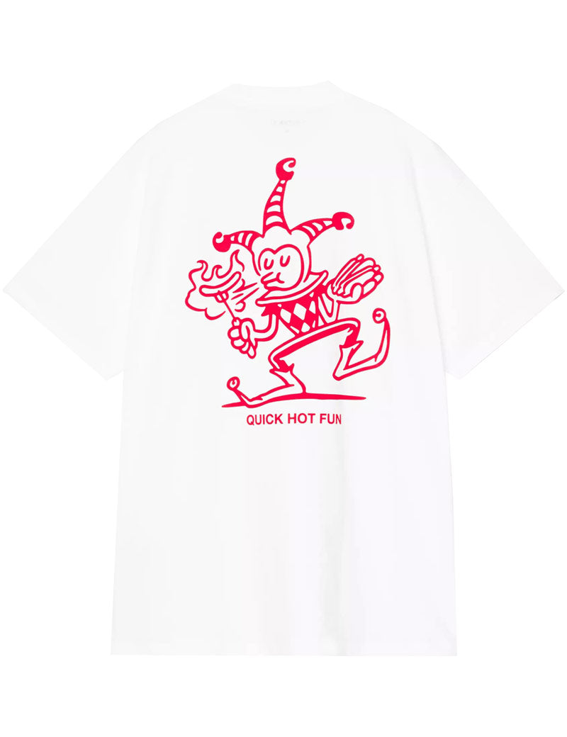 Carhartt WIP Short Sleeve Harlequin BBQ T-Shirt White Back View