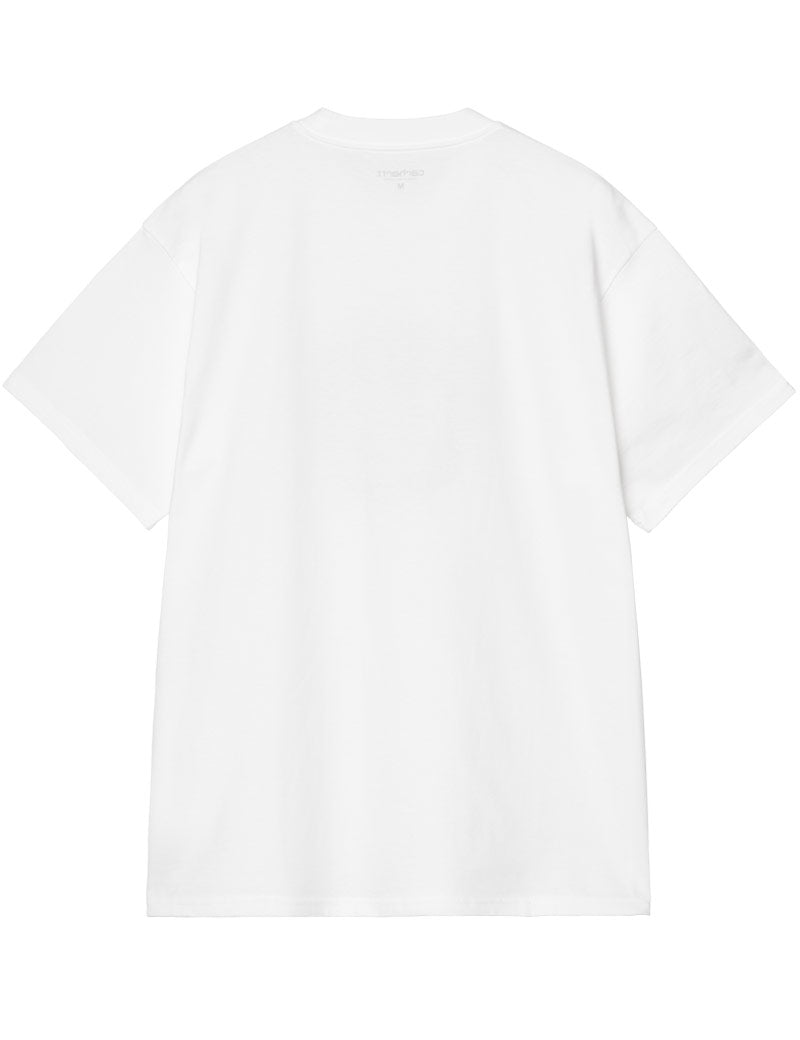 Carhartt WIP Short Sleeve Spoiled T-Shirt White Back View