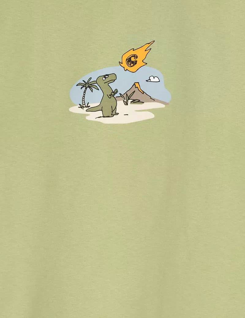 Carhartt WIP Short Sleeve Impact T-Shirt Gentle Green Print Detail