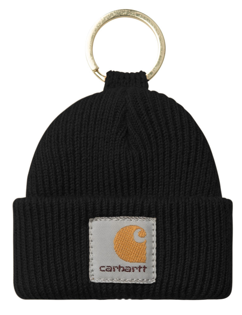 Carhartt WIP Mini Watch Hat Keychain Black Front