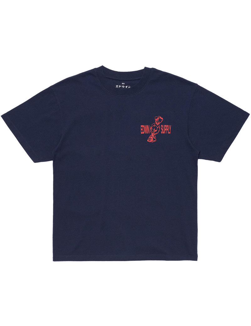 Edwin Sorry Tokyo T-Shirt Maritime Blue