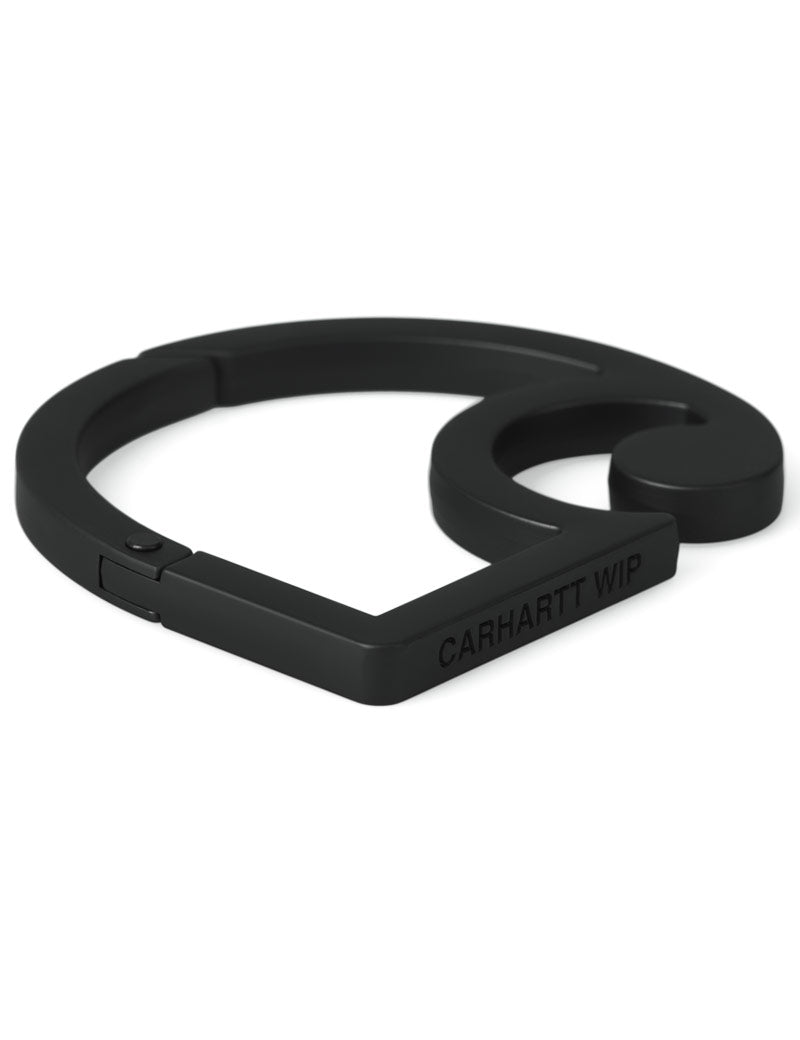 Carhartt WIP C-Logo Carabiner Black angle