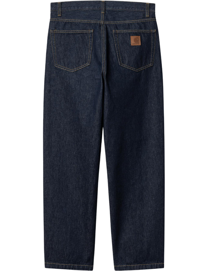 Carhartt WIP Aaron Pant Jeans Blue Rinsed Back View