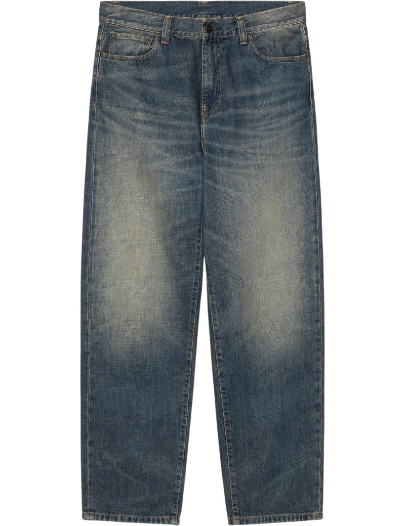 Carhartt WIP Aaron Pant Jeans Blue, Mid Worn Used Main