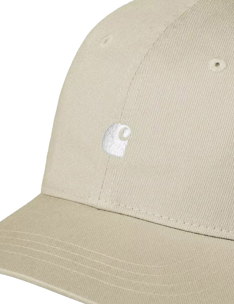 Carhartt WIP Madison Logo Cap Stone And White Embroidered C Logo