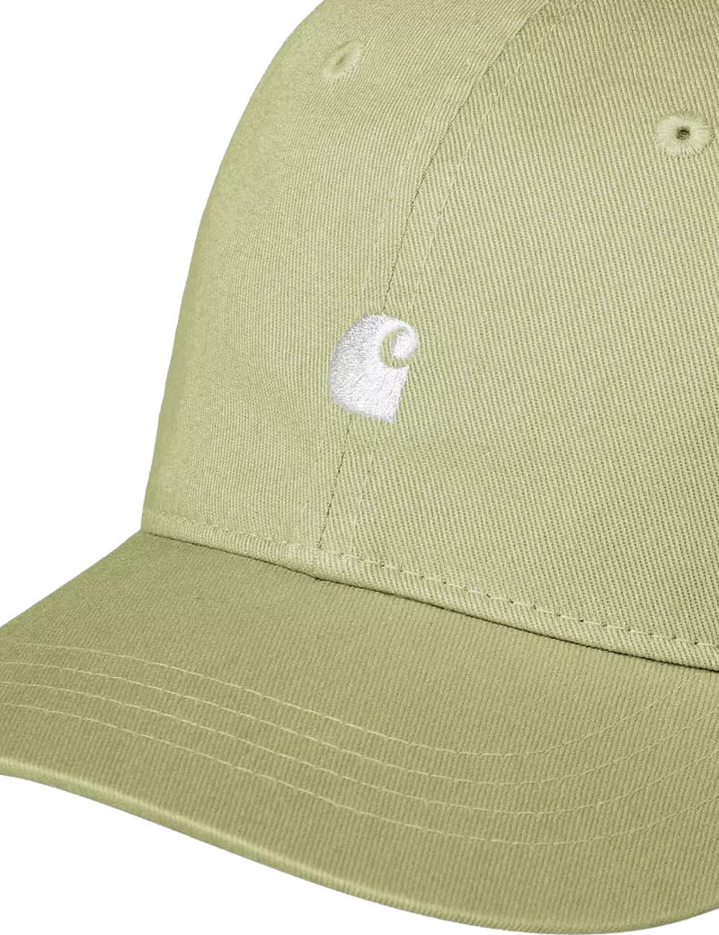 Carhartt WIP Madison Logo Cap Gentle Green And White Embroidered Logo