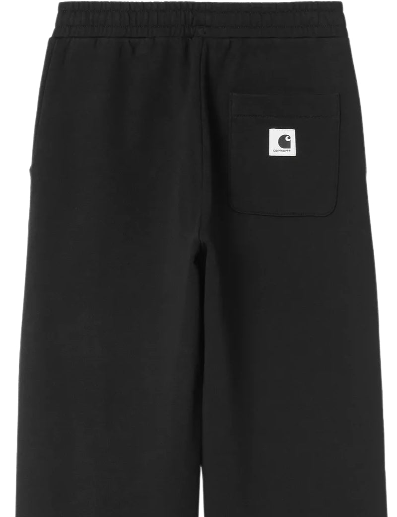 Carhartt WIP Women's Cassie Sweat Pant Black & Silver Pocket Detail