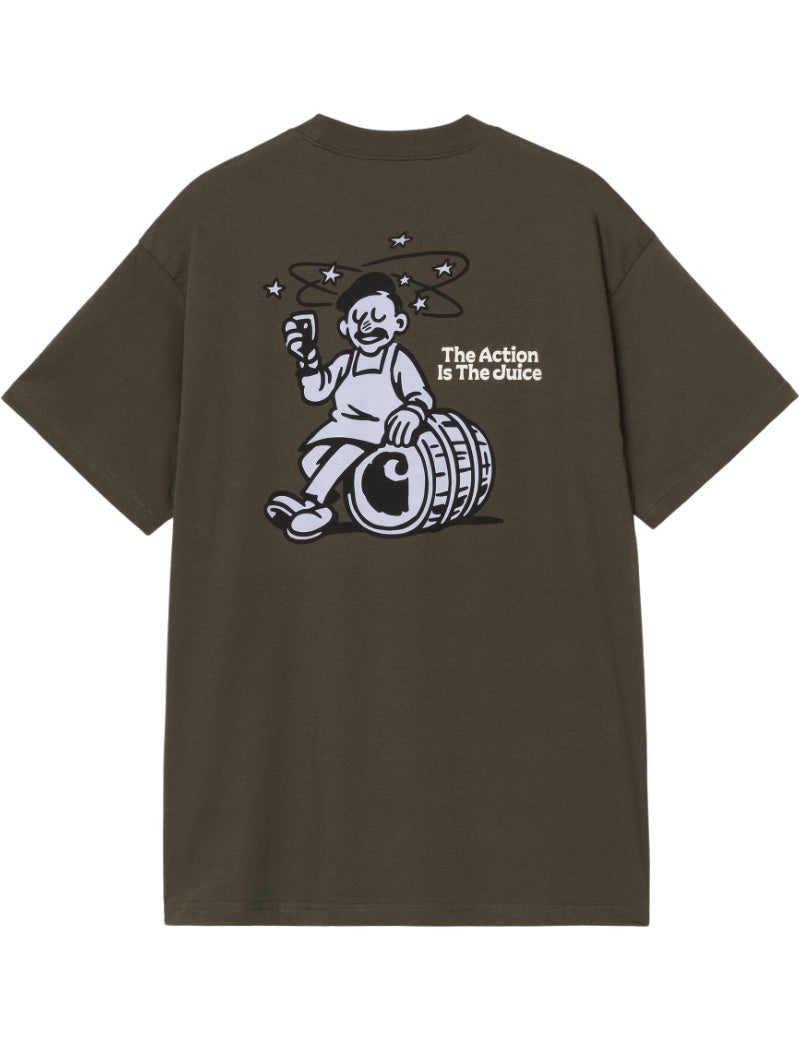 Carhartt WIP S/S Grape Picker T-Shirt Cypress Back View
