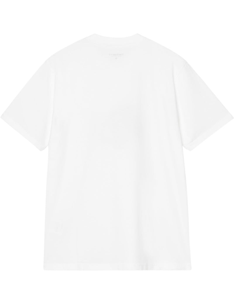 Carhartt WIP S/S Slingshot T-Shirt White, Heavy Enzyme Wash Back View