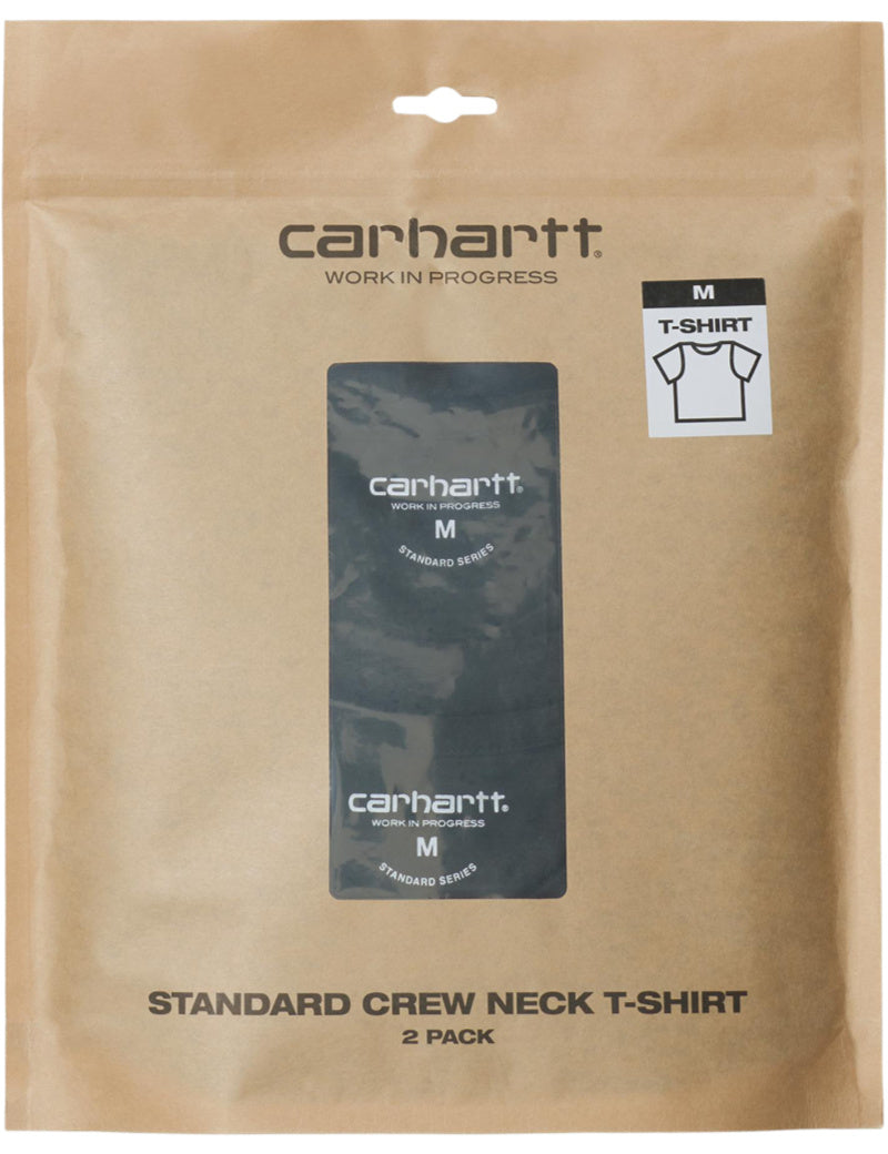 Carhartt WIP Standard Crew Neck T-Shirt Two Pack Black Packaged