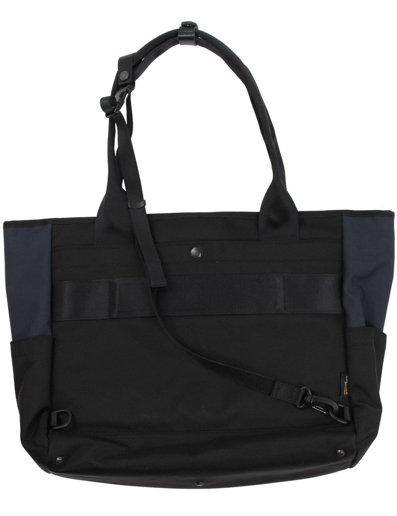 Universal Works X Master-Piece Tote Bag Recycled Tech Canvas Navy