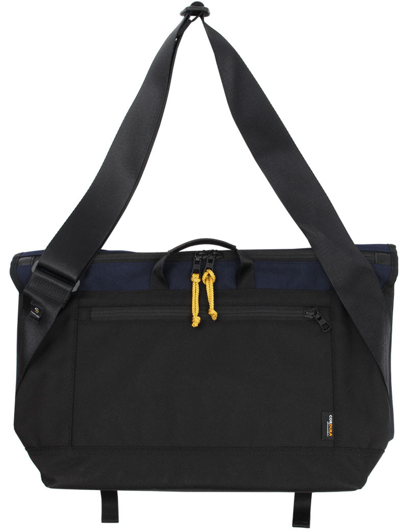 Universal Works X Master-Piece Courier Bag Recycled Tech Canvas Navy