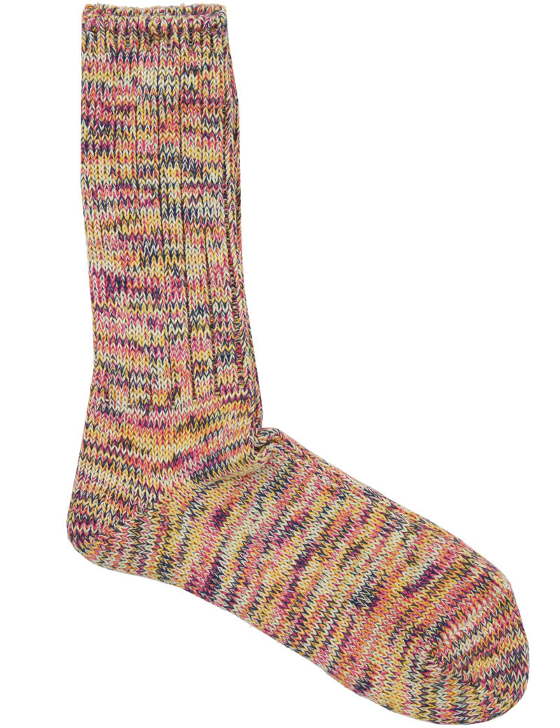 Anonymous Ism 5 Colour Mix Crew Socks Pink 62