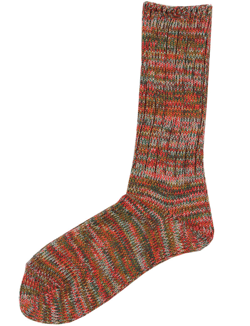 Anonymous Ism 5 Colour Mix Crew Socks Red 60