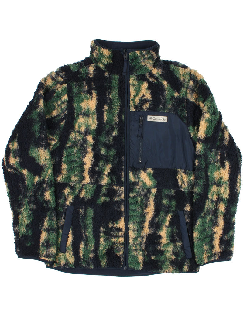 Columbia Winter Pass Reversible Sherpa Fleece Jacket Collegiate Navy Tracks