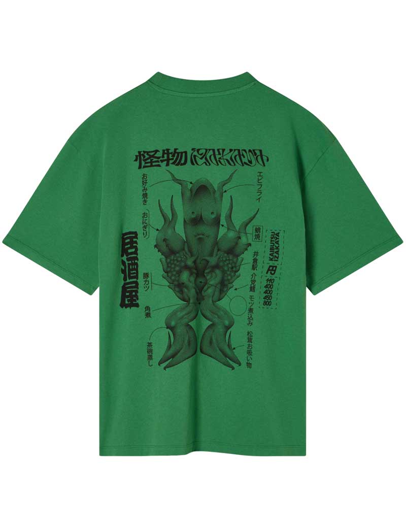 Edwin Kaibutsu Izakaya T-shirt Mint Green