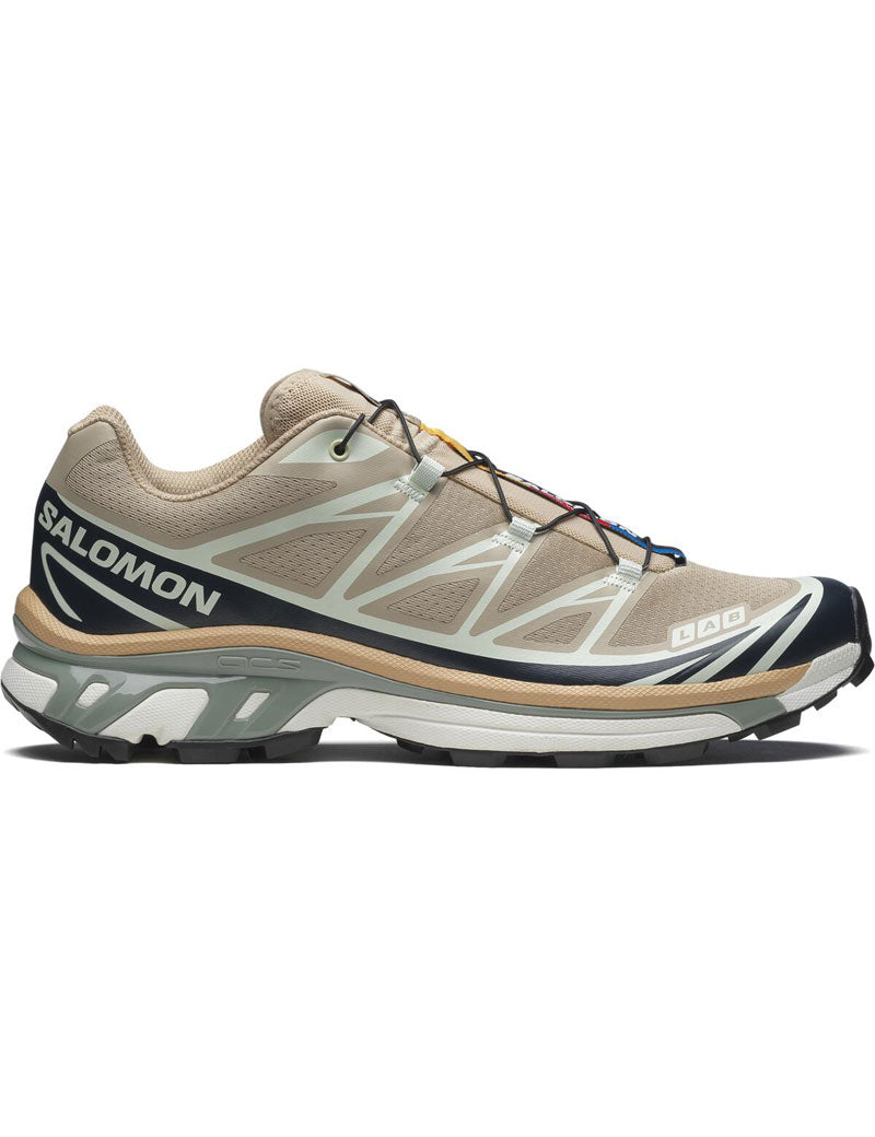 Salomon XT-6 Trainers Oxford Tan Carbon Clearly Aqua