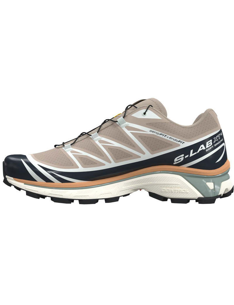 Salomon XT-6 Trainers Oxford Tan Carbon Clearly Aqua