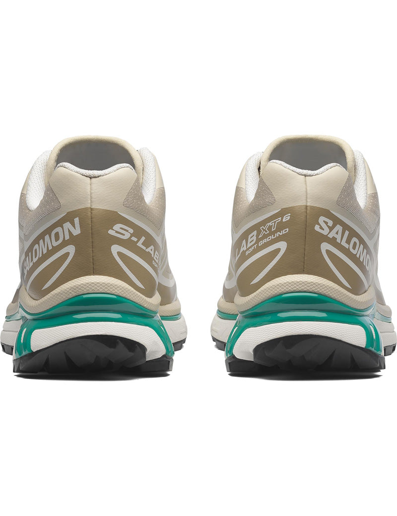 Salomon XT-6 Trainers Rainy Day Chinchilla Dynasty Green