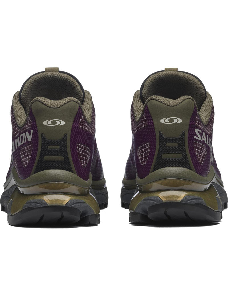 Salomon XT-4 OG GTX Maroon Winter Grape Heel View