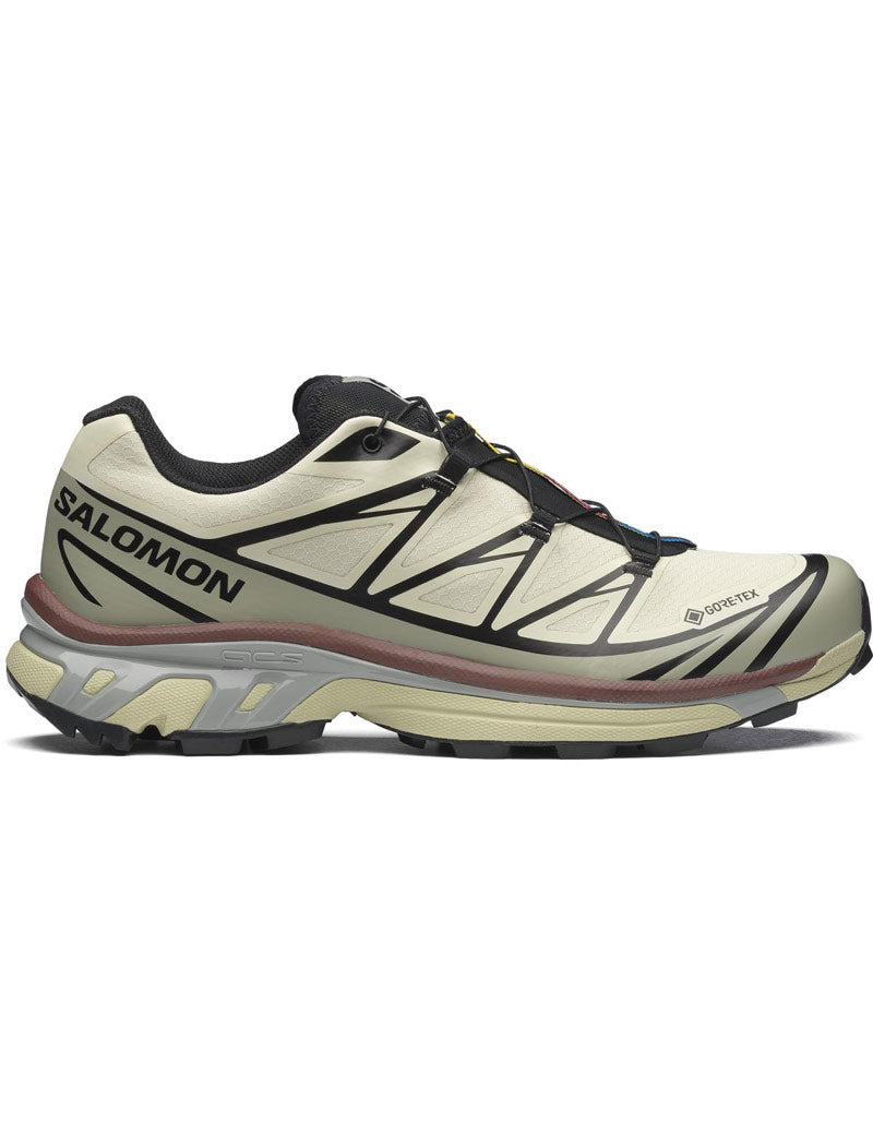 Salomon XT-6 GTX GORE-TEX Trainers Aspargus, Green Tea, Bitter Chocolate