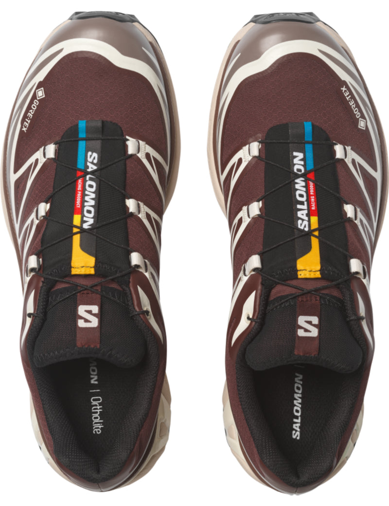 Salomon XT-6 LAB GTX GORE-TEX Trainers Bitter Chocolate, Iron & Vanilla Ice Lace View