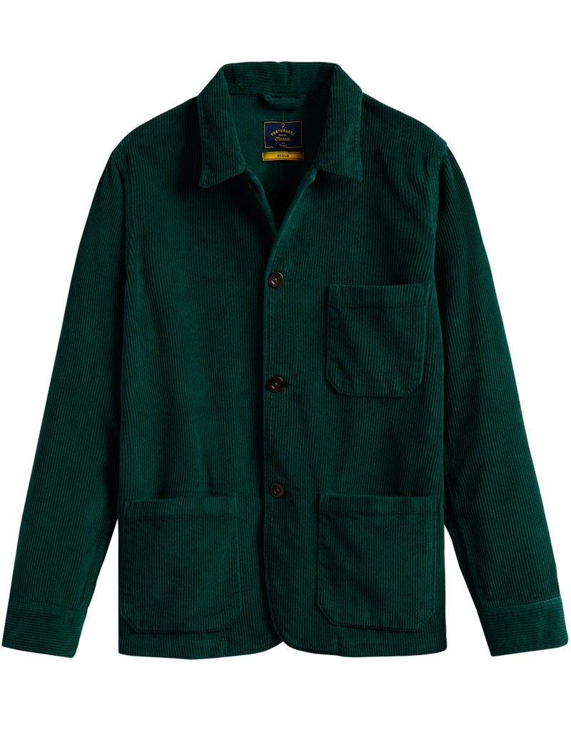 Portuguese Flannel Labura Corduroy Jacket Green