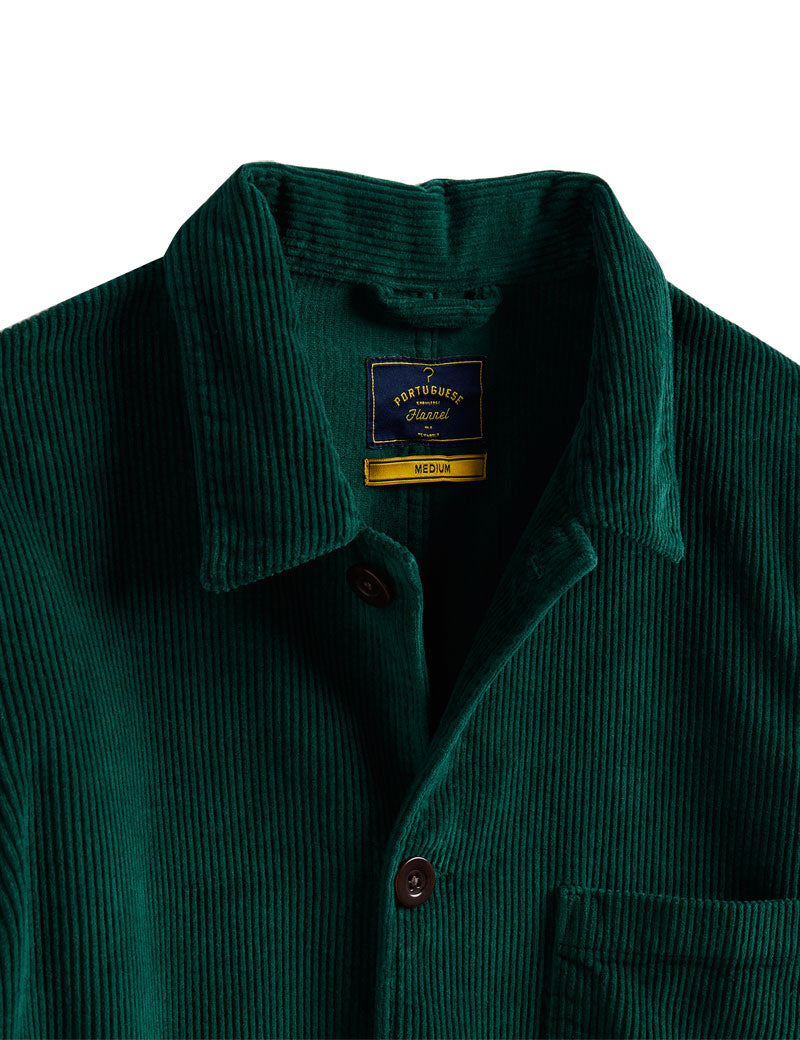 Portuguese Flannel Labura Corduroy Jacket Green