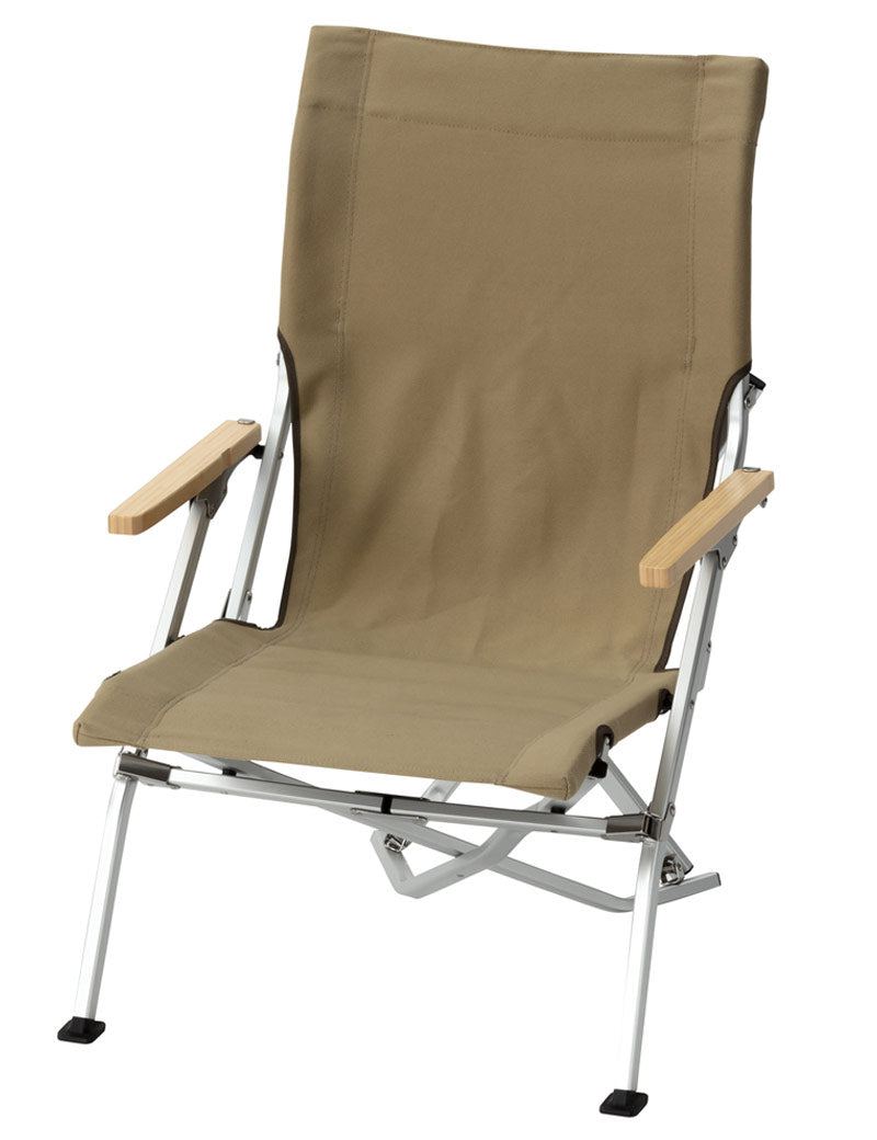 Snow Peak Low Beach Chair Khaki