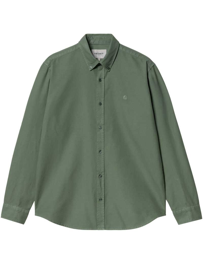 Carhartt Wip LS Bolton Shirt Duck Green Garment Dyed