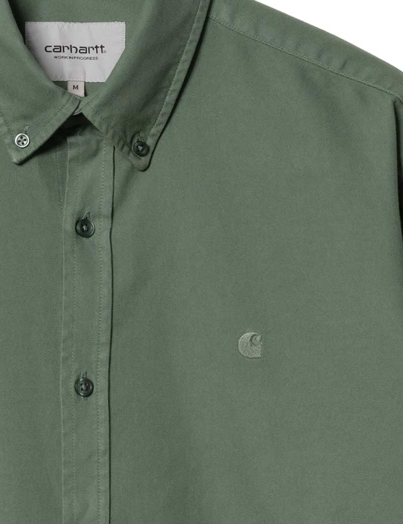 Carhartt Wip LS Bolton Shirt Duck Green Garment Dyed