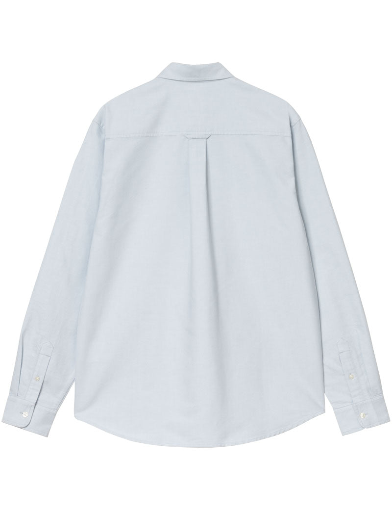 Carhartt Wip Long Sleeve C-Logo Shirt Blue Fog White