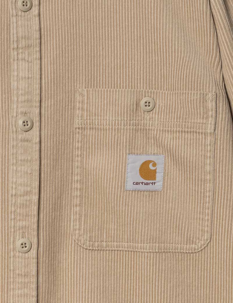 Carhartt WIP Flint Long Sleeved Shirt Wall Rinsed