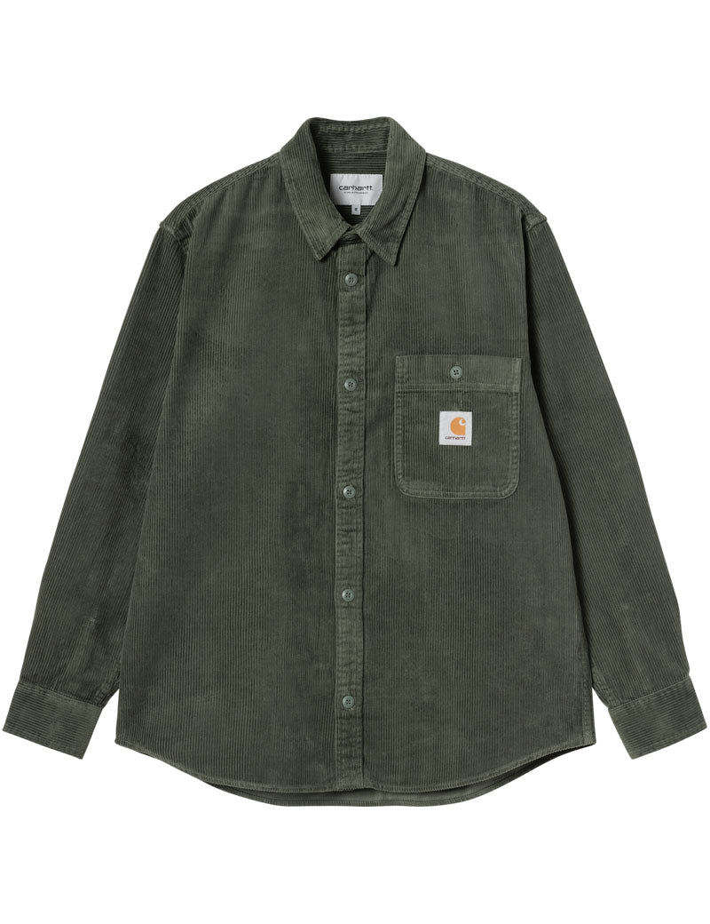 Carhartt Wip Flint Cord Long Sleeve Shirt Opuntia