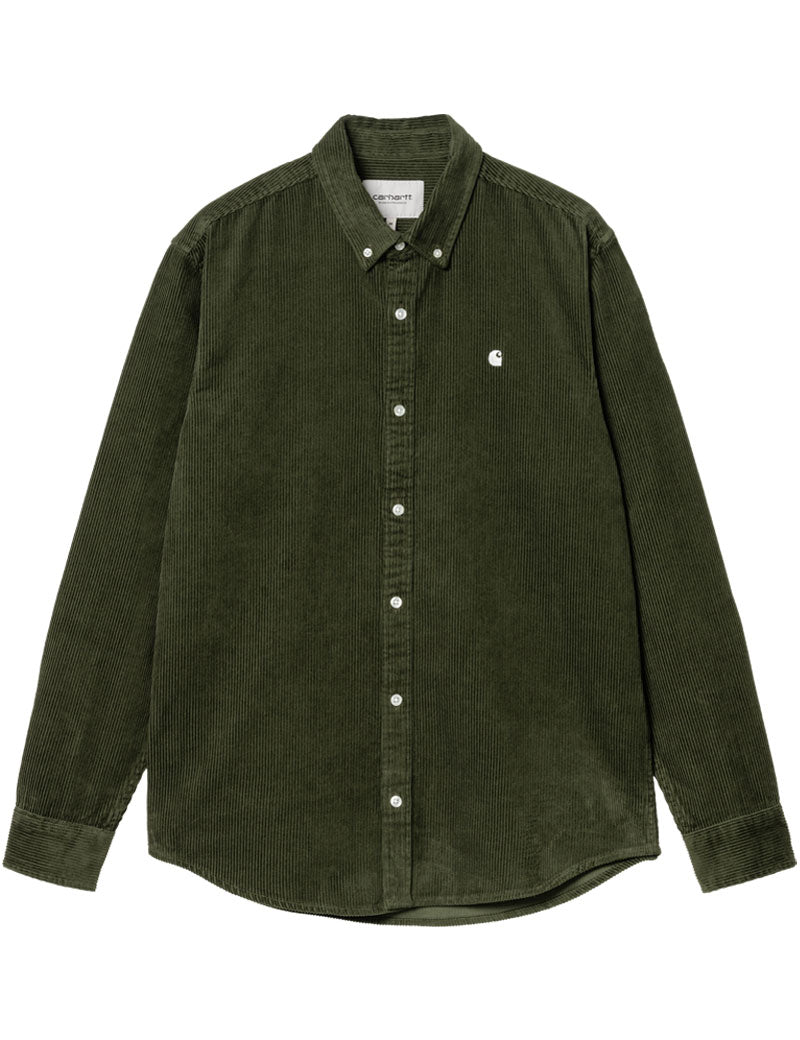 Carhartt WIP Madison Cord Long Sleeve Shirt Tarragon Wax