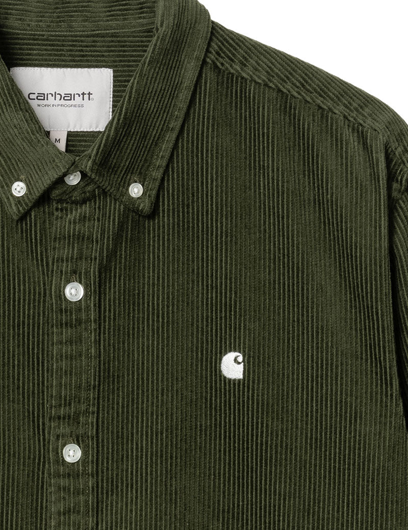 Carhartt WIP Madison Cord Long Sleeve Shirt Tarragon Wax