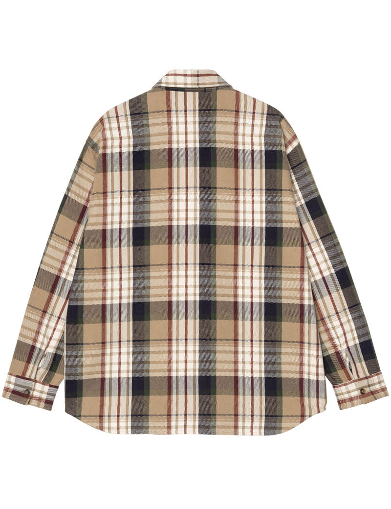 Carhartt Wip Long Sleeve Tamblyn Shirt Tamblyn Check Leather