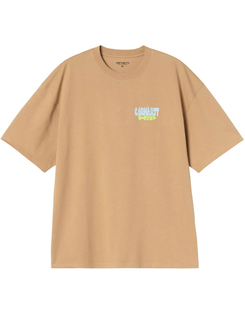 Carhartt WIP S/S Luggage Label T-Shirt Dusty H Brown