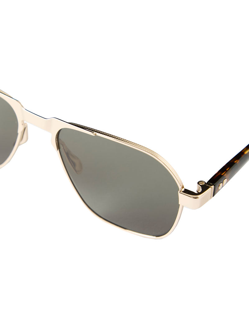 Oscar Deen Fraser Metal Sunglasses Ember Moss