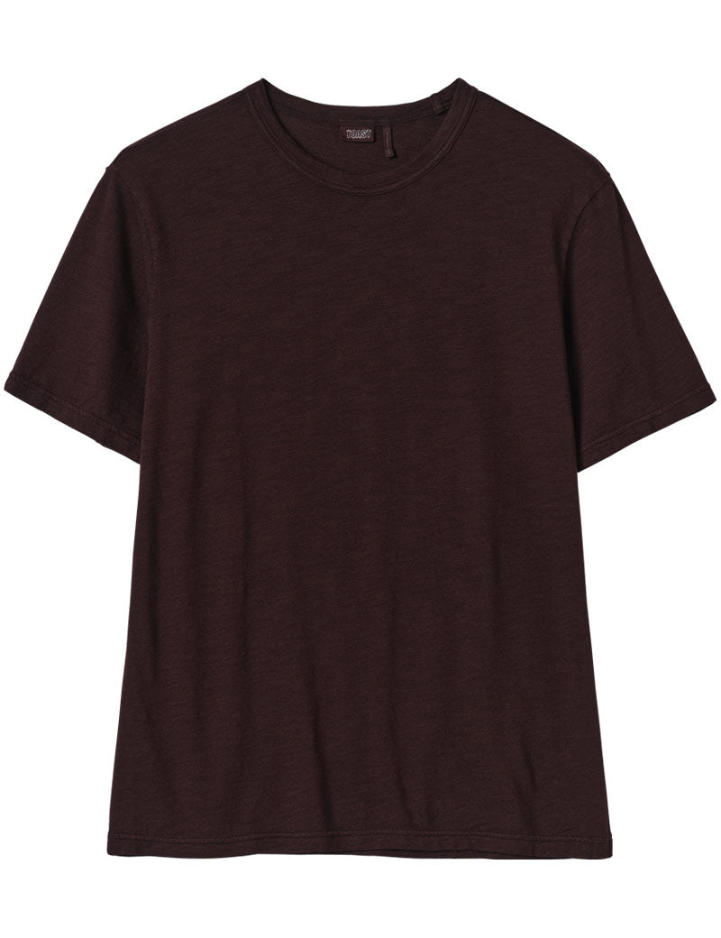 Toast Theo Cotton Short Sleeve Tee Beetroot Front