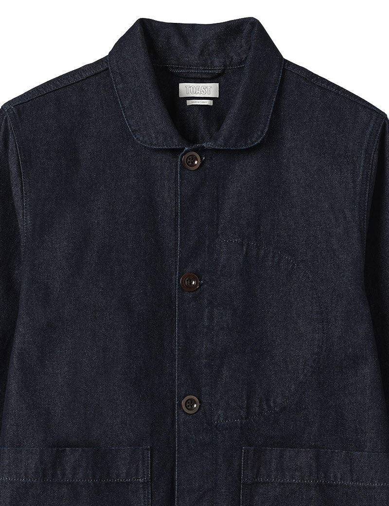 TOAST Denim Chore Jacket Indigo