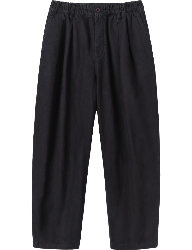 Toast Casper Cotton Twill Trousers Blue Black