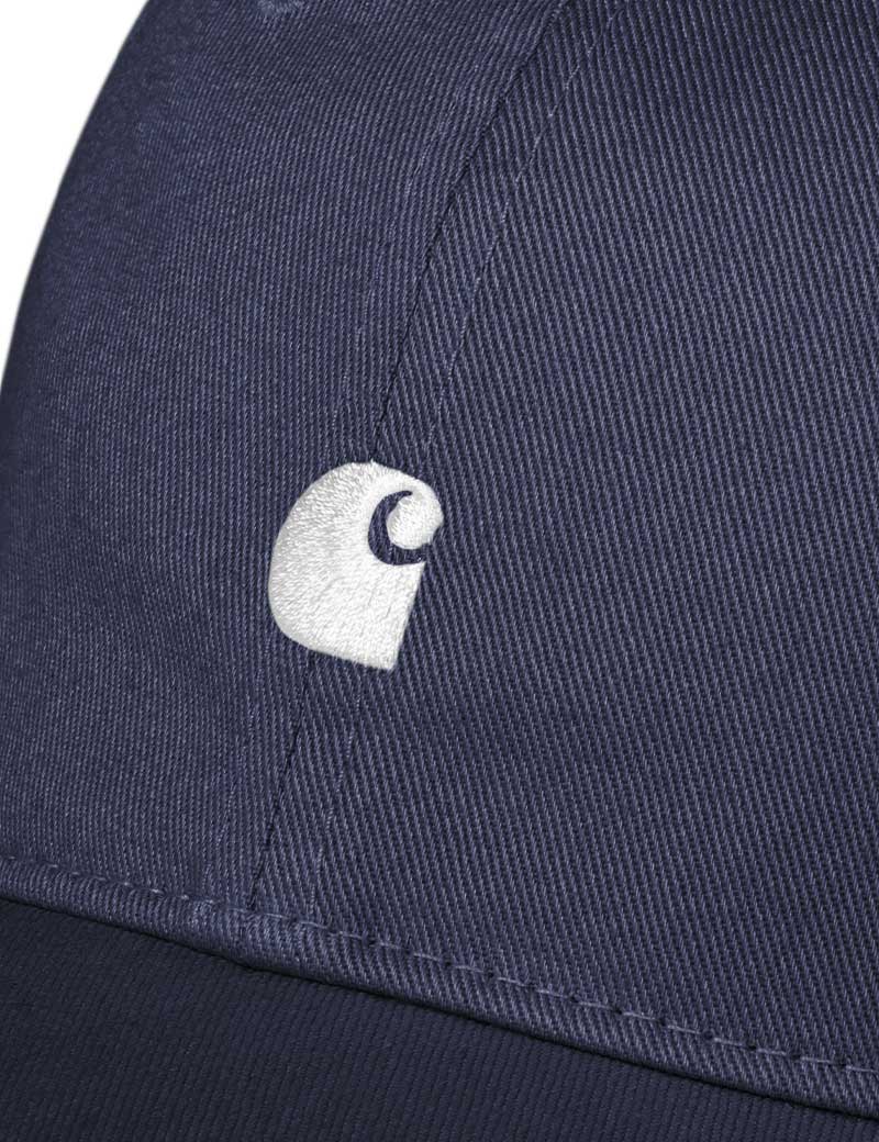 Carhartt Wip Madison Logo Cap Air Force Blue White